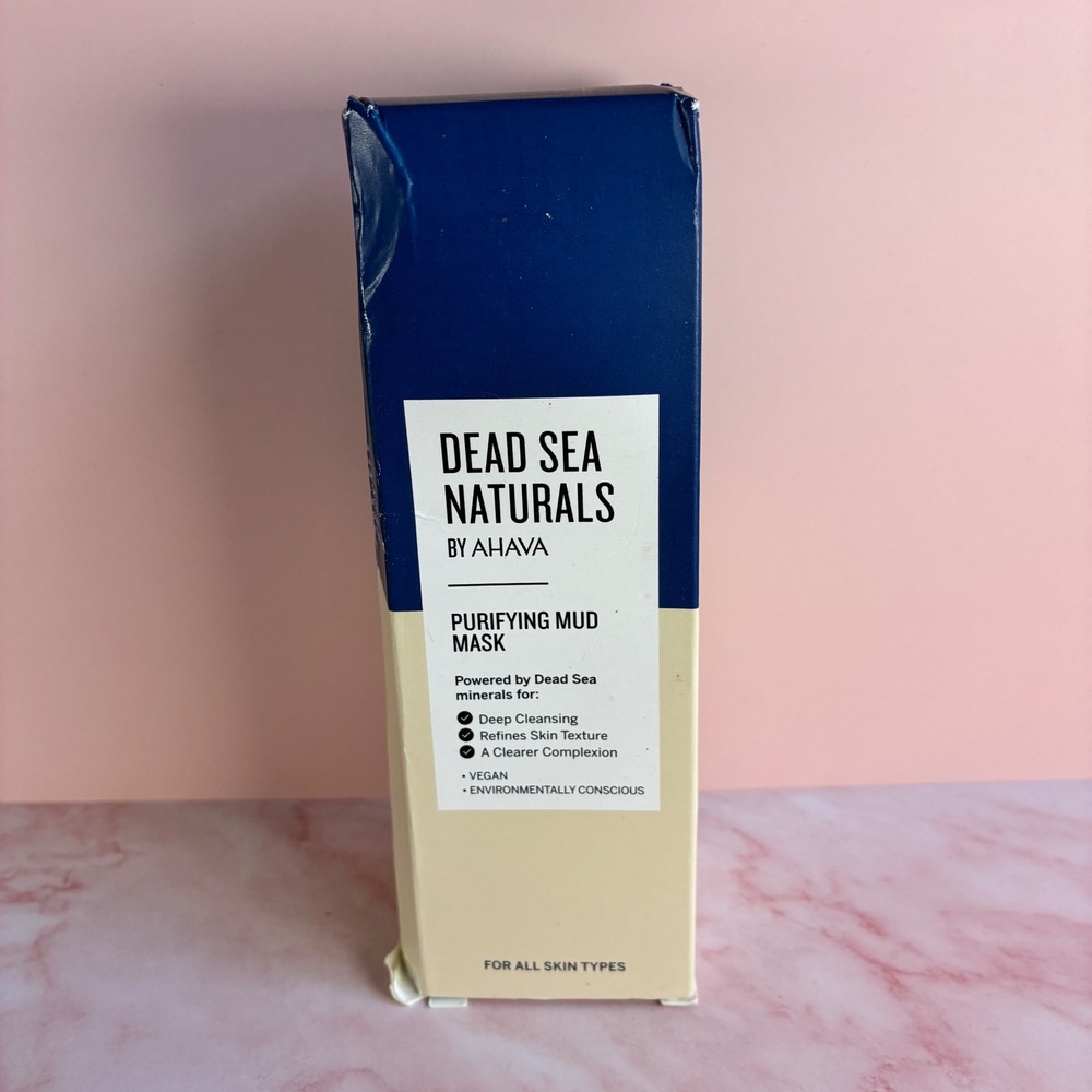 AHAVA Dead Sea Naturals Purifying Mud Mask Full Size 3.4oz Detox Skincare New